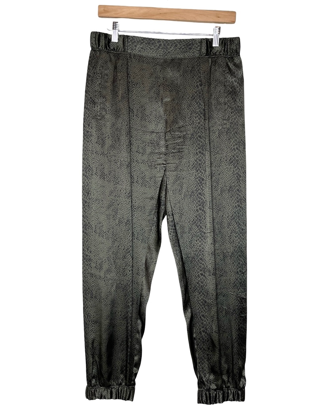 ATM Anthony Thomas Melillo 100% Silk Snake Print Joggers Sz S